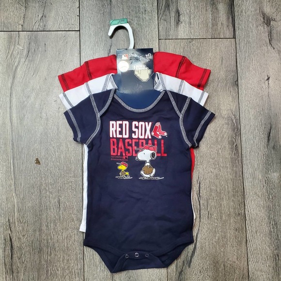 MLB Boston Red Sox Baby Jumper Infant Baby Bodysuit 3 Piece Set 18 Months MC5 - Picture 1 of 5